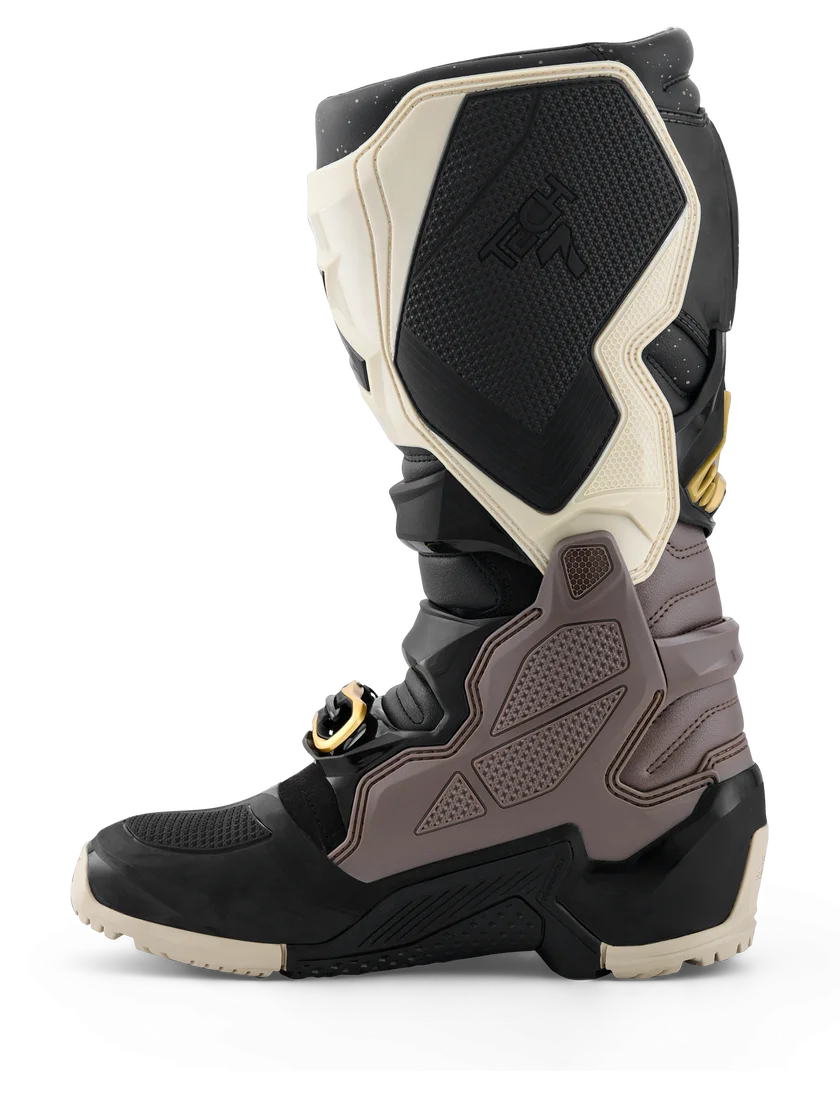 Bota Alpinestars Tech 7 Enduro Drystar 26 Preto/Cinza Escuro/Gold